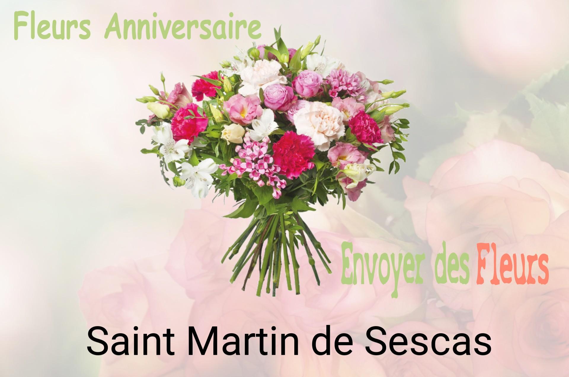 Bouquet de fleurs d’anniversaire livré à Saint-Martin-de-Sescas