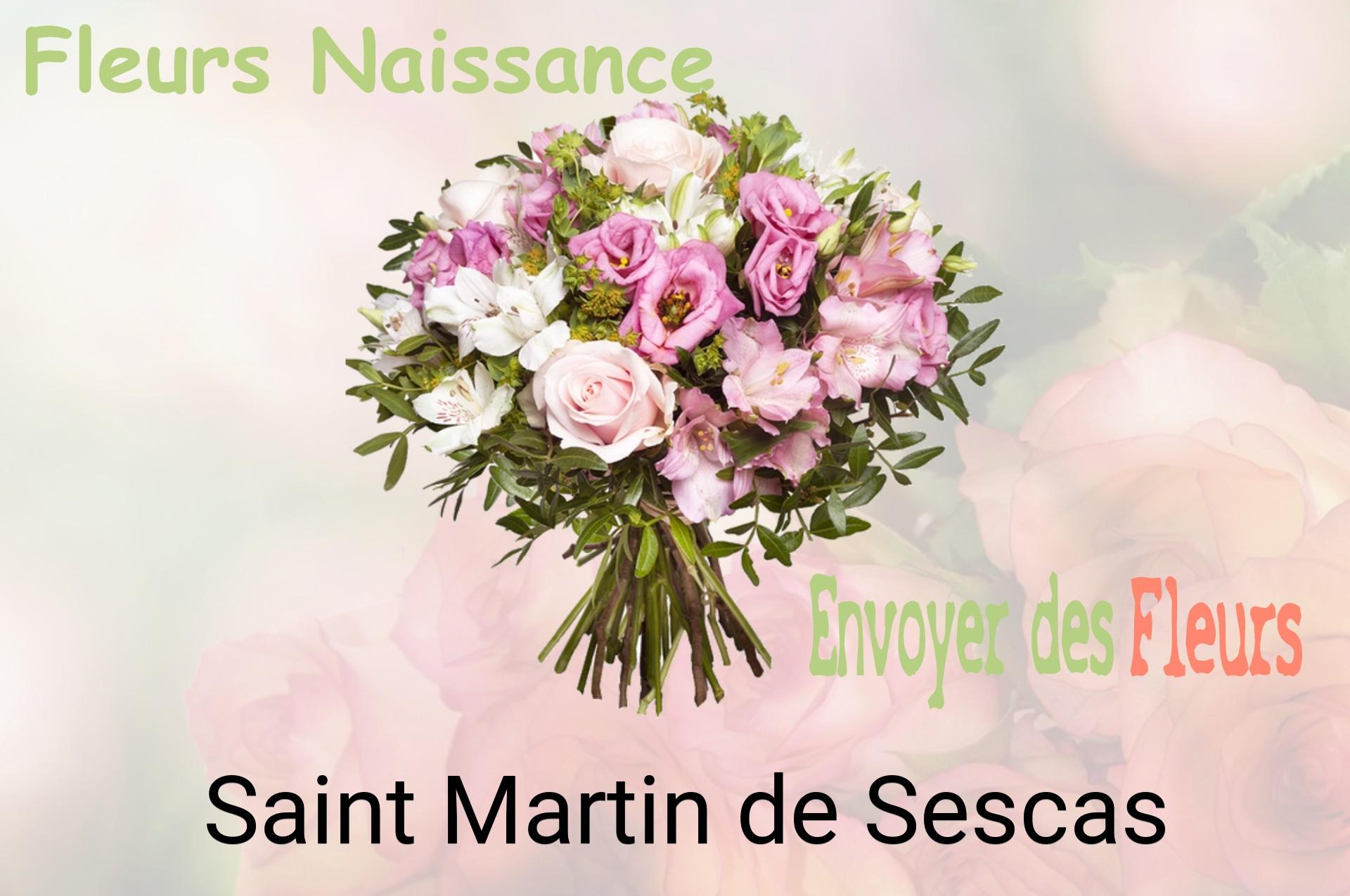 Bouquet de fleurs de naissance livré à Saint-Martin-de-Sescas